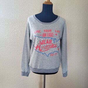 American Eagle Outfitters Pullover Sweater S/M Gray